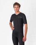 CASTELLI Kurzarm Fahrradtrikot - PREMIO EVO - Schwarz
