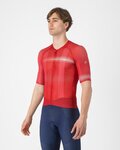 CASTELLI Kurzarm Fahrradtrikot - CLIMBER´S A/C - Rot