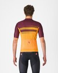 CASTELLI Kurzarm Fahrradtrikot - SIMBOLO - Gelb/bordeaux