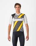 CASTELLI Kurzarm Fahrradtrikot - HERITAGE - Schwarz/Weiß/Gelb