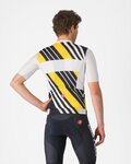 CASTELLI Kurzarm Fahrradtrikot - HERITAGE - Schwarz/Weiß/Gelb
