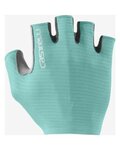 CASTELLI Fingerlose Fahrradhandschuhe - ESPRESSO - Hellblau