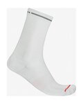 CASTELLI Klassische Fahrradsocken - PREMIO EVO 18 - Weiß