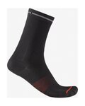 CASTELLI Klassische Fahrradsocken - PREMIO EVO 18 - Schwarz