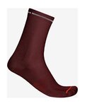 CASTELLI Klassische Fahrradsocken - PREMIO EVO 18 - bordeaux