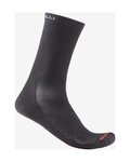 CASTELLI Klassische Fahrradsocken - A/C 18 - Schwarz
