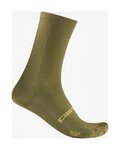 CASTELLI Klassische Fahrradsocken - ESPRESSO 18 - Grün
