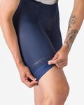 CASTELLI Kurze Fahrradhose mit Trägern - A/C W - Blau