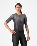 CASTELLI Kurzarm Fahrradtrikot - A/C W - Schwarz