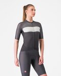 CASTELLI Kurzarm Fahrradtrikot - ELEGANTE - Schwarz