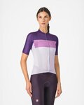 CASTELLI Kurzarm Fahrradtrikot - ELEGANTE - Lila/Rosa/Weiß