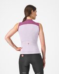 CASTELLI Ärmelloses Fahrradtrikot - SOLE - Lila/Weiß