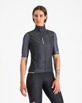 CASTELLI Kurze Fahrradhose mit Trägern - UNLIMITED ENDURANCE W DT - Schwarz