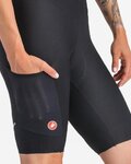 CASTELLI Kurze Fahrradhose mit Trägern - UNLIMITED ENDURANCE W DT - Schwarz