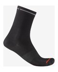 CASTELLI Klassische Fahrradsocken - PREMIO EVO W 12 - Schwarz