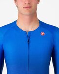 CASTELLI Langarm Fahrradtrikot für den Sommer - UPF LONG - Blau