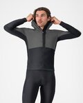 CASTELLI Winddichte Fahrradjacke - FLY UNLTD - Schwarz/Grau