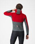 CASTELLI Winddichte Fahrradjacke - FLY UNLTD - Rot/Grau