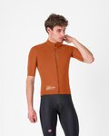 CASTELLI Winddichte Fahrradjacke - DO.DI.CI. SHORT SLEEVE - Braun