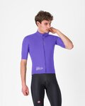 CASTELLI Winddichte Fahrradjacke - DO.DI.CI. SHORT SLEEVE - Lila