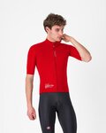 CASTELLI Winddichte Fahrradjacke - DO.DI.CI. SHORT SLEEVE - Rot