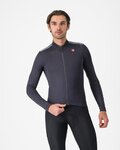 CASTELLI Langarm Fahrradtrikot für den Winter - PURO 4 - Grau