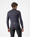 CASTELLI Langarm Fahrradtrikot für den Winter - PURO 4 - Grau