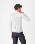 CASTELLI Langarm Fahrradtrikot für den Winter - PURO 4 - Weiß