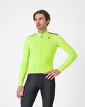 CASTELLI Langarm Fahrradtrikot für den Winter - PURO 4 - Hellgrün