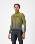 CASTELLI Langarm Fahrradtrikot für den Winter - APICE - Grün