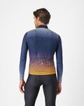 CASTELLI Langarm Fahrradtrikot für den Winter - APICE - Blau