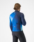 CASTELLI Langarm Fahrradtrikot für den Winter - AMPLIFY - Blau