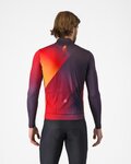 CASTELLI Langarm Fahrradtrikot für den Winter - AMPLIFY - Schwarz/Rot/Gelb