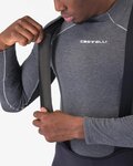 CASTELLI Lange Fahrradhose mit Trägern - POLARE 4 - Schwarz