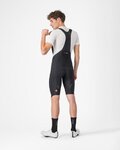 CASTELLI Kurze Fahrradhose mit Trägern - OMLOOP THERMAL - Schwarz