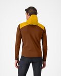 CASTELLI Kapuzenpullover - UNLIMITED ROAM - Braun/Gelb