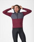 CASTELLI Kapuzenpullover - UNLIMITED ROAM - bordeaux