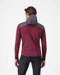 CASTELLI Kapuzenpullover - UNLIMITED ROAM - bordeaux
