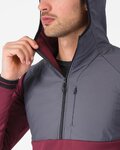 CASTELLI Kapuzenpullover - UNLIMITED ROAM - bordeaux