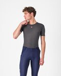 CASTELLI Kurzarm Fahrrad-Shirt - MEDIO BASE LAYER - Grau