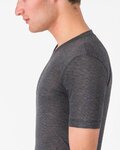 CASTELLI Kurzarm Fahrrad-Shirt - MEDIO BASE LAYER - Grau