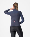 CASTELLI Langarm Fahrradtrikot für den Winter - SFIDA 3 - Blau