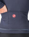 CASTELLI Langarm Fahrradtrikot für den Winter - SFIDA 3 - Blau