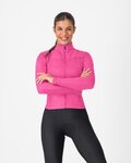 CASTELLI Langarm Fahrradtrikot für den Winter - SFIDA 3 - Rosa