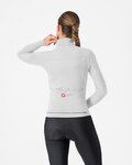 CASTELLI Langarm Fahrradtrikot für den Winter - SFIDA 3 - Silber
