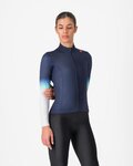 CASTELLI Langarm Fahrradtrikot für den Winter - CORSO THERMAL - Blau