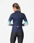 CASTELLI Langarm Fahrradtrikot für den Winter - CORSO THERMAL - Blau