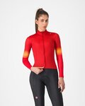 CASTELLI Langarm Fahrradtrikot für den Winter - CORSO THERMAL - Rot