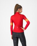 CASTELLI Langarm Fahrradtrikot für den Winter - CORSO THERMAL - Rot