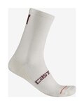 CASTELLI Klassische Fahrradsocken - COMO 15 W - Weiß